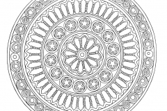 Mandala to color adult difficult 12